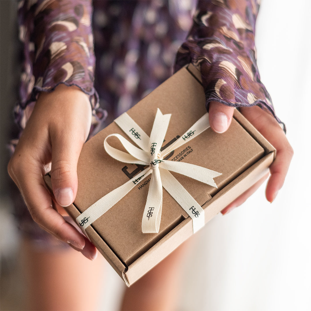 Bracciale pelle Tulsi confezione regalo inclusa - Prodotto fatto a mano in Italia - Made in Italy