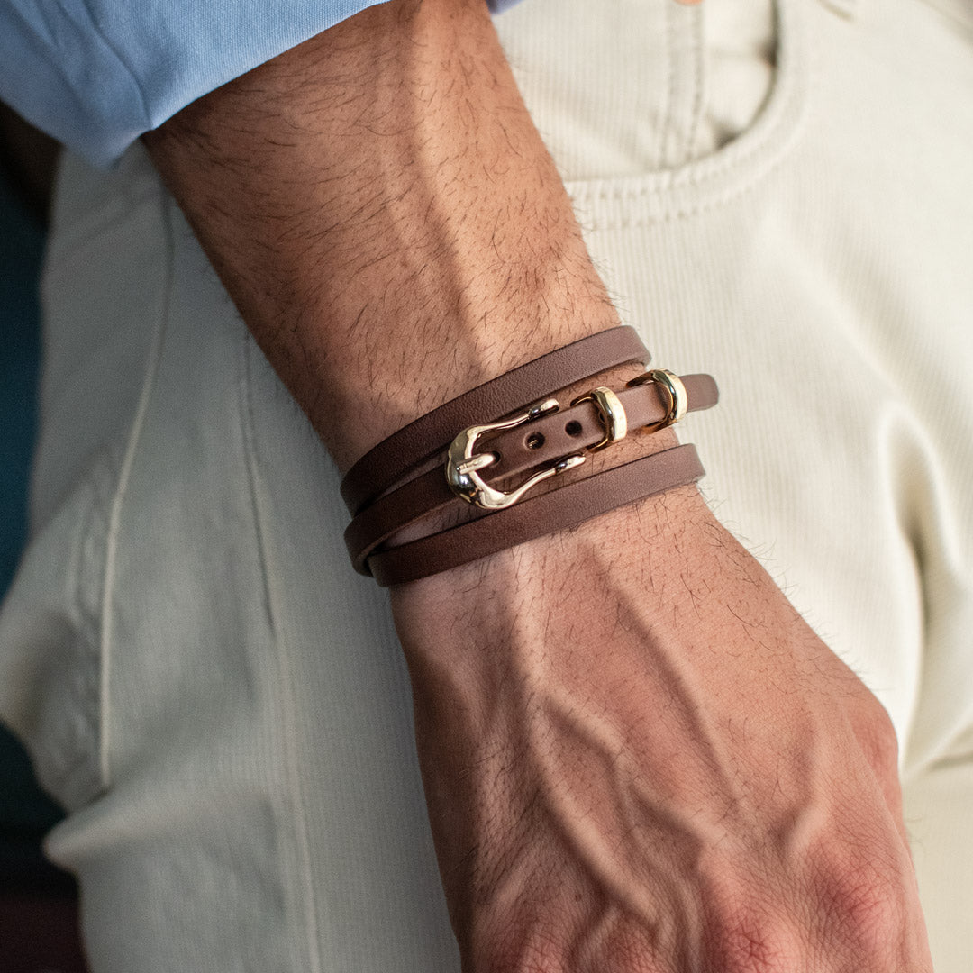 Narciset Tulsi leather bracelet