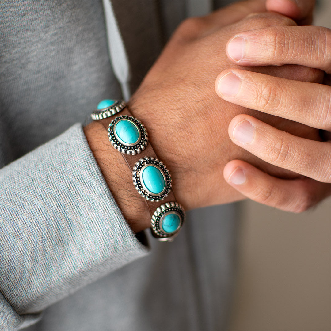 Bracciale Avvolgente Di Guarigione E Protezione Turchese - Selina - Foto 6