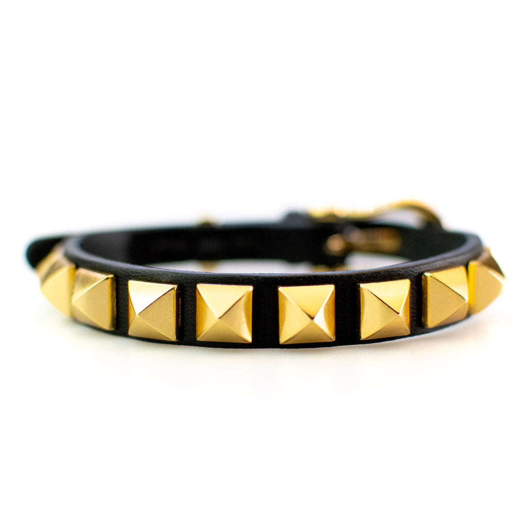 MILAKOO Bracciale Avvolgente in Pelle Nera Unisex Bracciale Rigido a Fascia Regolabile per Donna Uomo MILAKOO Bracciale Avvolgente in Pelle Nera Unisex Bracciale Rigido a Fascia Regolabile per Donna Uomo