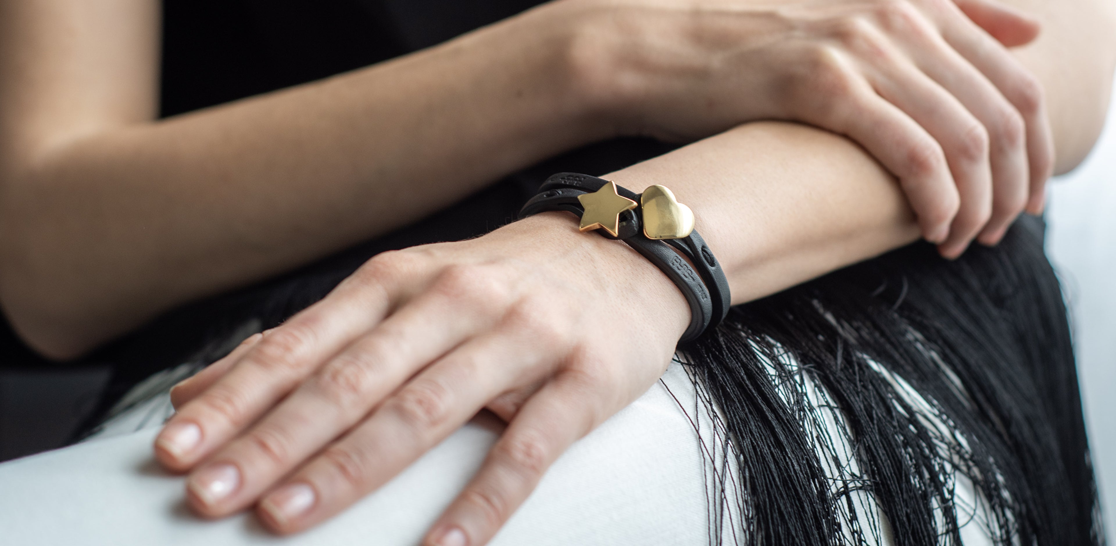 Bracciali pelle Tulsi Cuore Mio Stella Mia Made in Italy