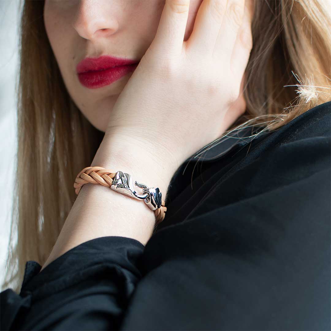 Bracciale Tibetano In Pelle E Perline In Legno - Foto 9