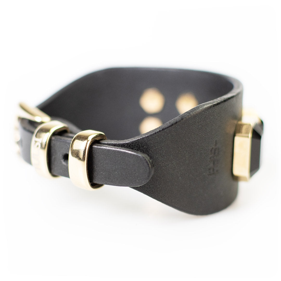 Bracciale pelle Bilancia nero ELLIUS Jewelry r1184 Bracciale pelle Bilancia nero ELLIUS Jewelry r1184